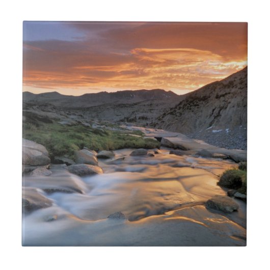 ヨセミテ上の山脈波 タイル (正面)