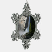 ヨセミテ低秋ヨセミテ国立公園 スノーフレークピューターオーナメント (左)