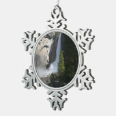 ヨセミテ低秋ヨセミテ国立公園 スノーフレークピューターオーナメント (右)