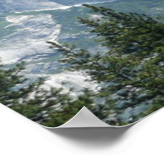 ヨセミテ国立公園から夏のハーフドーム ポスター (角)