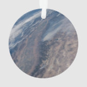 ヨセミテ国立公園とスタニスラウスフォレストでの火災 オーナメント (裏面)