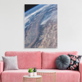 ヨセミテ国立公園とスタニスラウスフォレストでの火災 キャンバスプリント (インサイチュ (リビング))