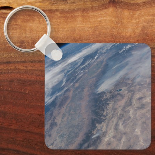 ヨセミテ国立公園とスタニスラウスフォレストでの火災 キーホルダー (正面)