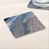 ヨセミテ国立公園とスタニスラウスフォレストでの火災 スクエアペーパーコースター (アングル)