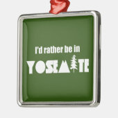 ヨセミテ国立公園に行きたい メタルオーナメント (左)