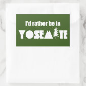 ヨセミテ国立公園に行きたい 長方形シール (バッグ)