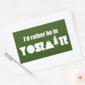 ヨセミテ国立公園に行きたい 長方形シール (封筒)