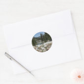 ヨセミテ国立公園のイルルーエットクリーク ラウンドシール (封筒)