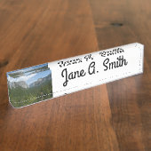ヨセミテ国立公園のインスピレーションポイント デスクネームプレート (側面)