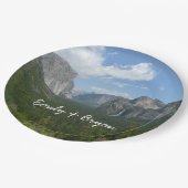 ヨセミテ国立公園のインスピレーションポイント ペーパープレート (アングル)