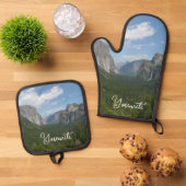 ヨセミテ国立公園のインスピレーションポイント 鍋つかみ&鍋敷きセット (トップダウン)