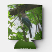 ヨセミテ国立公園のステラーズジェイ 缶クーラー (裏面)