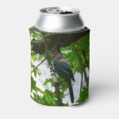 ヨセミテ国立公園のステラーズジェイ 缶クーラー (缶裏面)