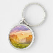 ヨセミテ国立公園のトンネルの眺め キーホルダー (正面)