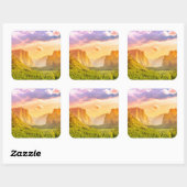 ヨセミテ国立公園のトンネルの眺め スクエアシール (シート)