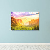 ヨセミテ国立公園のトンネルビュー キャンバスプリント (インサイチュ (ウッドフロア))