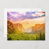 ヨセミテ国立公園のトンネルビュー ポストカード (正面/裏面)