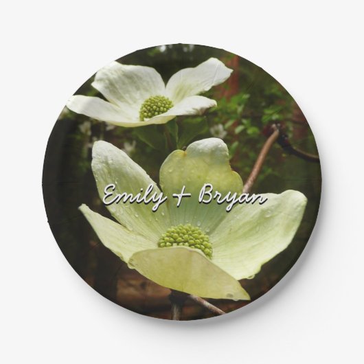 ヨセミテ国立公園のドッグウッズとレッドウッズ ペーパープレート (正面)