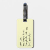 ヨセミテ国立公園のドッグウッズとレッドウッズ ラゲッジタグ (裏面縦)