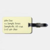 ヨセミテ国立公園のドッグウッズとレッドウッズ ラゲッジタグ (裏面横)