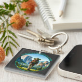 ヨセミテ国立公園のハイカー キーホルダー (正面右)