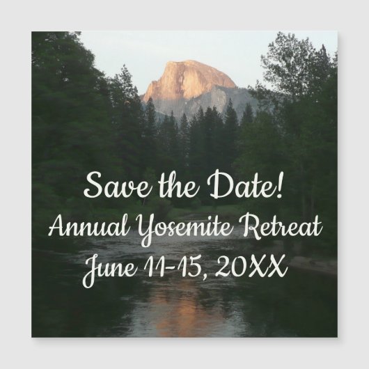 ヨセミテ国立公園のハーフドームサンセット (正面)