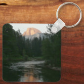 ヨセミテ国立公園のハーフドームサンセット キーホルダー (裏面)