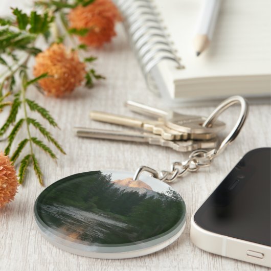 ヨセミテ国立公園のハーフドームサンセット キーホルダー (正面右)