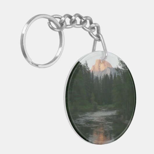 ヨセミテ国立公園のハーフドームサンセット キーホルダー (正面左)