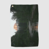 ヨセミテ国立公園のハーフドームサンセット ゴルフタオル (正面)