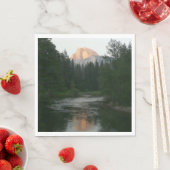 ヨセミテ国立公園のハーフドームサンセット スタンダードランチョンナプキン (インサイチュ)