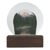 ヨセミテ国立公園のハーフドームサンセット スノーグローブ (裏面)