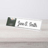 ヨセミテ国立公園のハーフドームサンセット デスクネームプレート (正面)