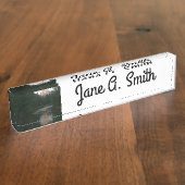 ヨセミテ国立公園のハーフドームサンセット デスクネームプレート (側面)