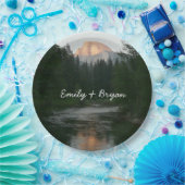 ヨセミテ国立公園のハーフドームサンセット ペーパープレート (パーティー)