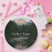 ヨセミテ国立公園のハーフドームサンセット ペーパープレート (パーティー)