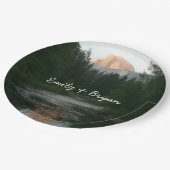 ヨセミテ国立公園のハーフドームサンセット ペーパープレート (アングル)