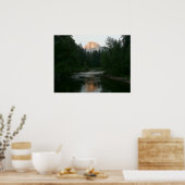 ヨセミテ国立公園のハーフドームサンセット ポスター (キッチン)