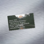 ヨセミテ国立公園のハーフドームサンセット マグネット名刺 (インサイチュ)