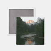 ヨセミテ国立公園のハーフドームサンセット マグネット (正面/裏面)