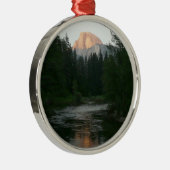 ヨセミテ国立公園のハーフドームサンセット メタルオーナメント (右)