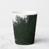 ヨセミテ国立公園のハーフドームサンセット 紙コップ (裏面)