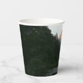 ヨセミテ国立公園のハーフドームサンセット 紙コップ (正面)