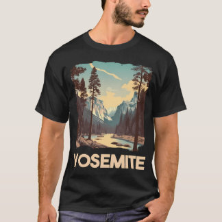 ヨセミテ国立公園のビンテージ自然愛好家 Tシャツ