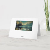 ヨセミテ国立公園のブランクの挨拶状 カード (裏面)