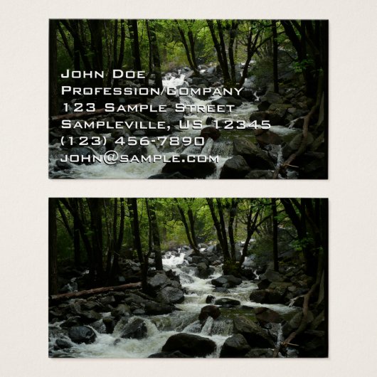 ヨセミテ国立公園のブリダルヴェイルクリーク (正面&裏面)