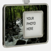 ヨセミテ国立公園のブリダルヴェイルクリーク シルバープレートフレームオーナメント (右)