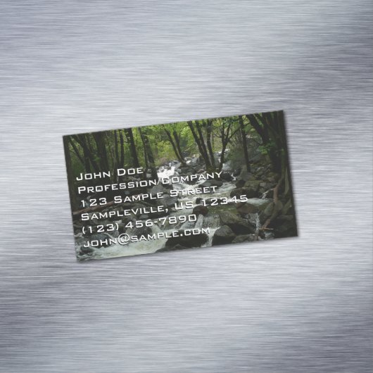 ヨセミテ国立公園のブリダルヴェイルクリーク マグネット名刺 (インサイチュ)