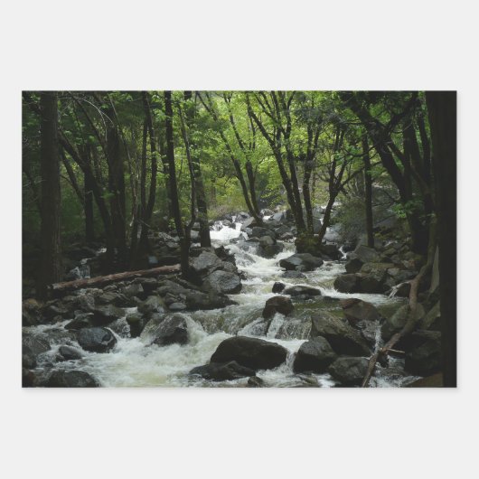 ヨセミテ国立公園のブリダルヴェイルクリーク ラッピングペーパーシート (正面)