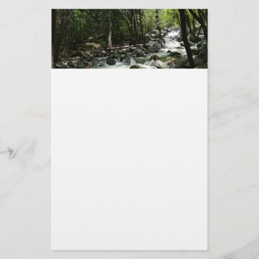 ヨセミテ国立公園のブリダルヴェイルクリーク 便箋 (正面)